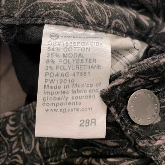 AG Adriano Goldschmied high rise Stevie ankle slim straight size 28 - Picture 11 of 13